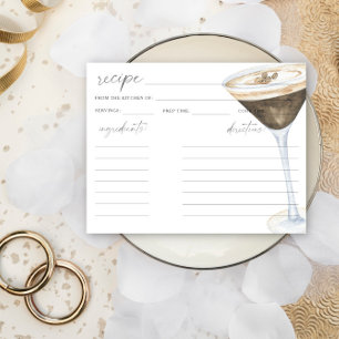 Carte L'amour se prépare avec la recette de martini espr