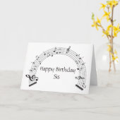 CARTE ***L'AMOUR SOIGNÉ*** À VOUS À L'ANNIVERSAIRE (Fleur jaune)