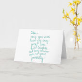 CARTE ***L'AMOUR SOISTÈRE" POUR VOTRE ANNIVERSAIRE ET CH (Fleur jaune)