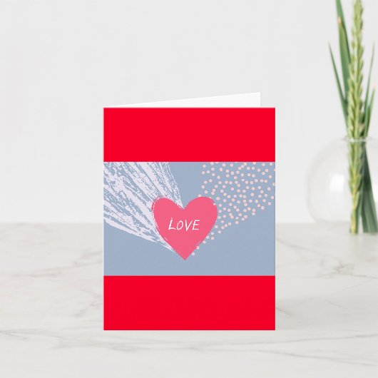 Carte L'amour sur un cœur