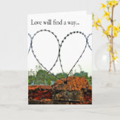Carte L'amour trouvera un moyen (Fleur jaune)