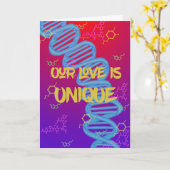 Carte L'amour unique comme nous (Fleur jaune)