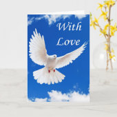 Carte L'amour vole dedans (Fleur jaune)