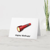 Lampe torche rouge
