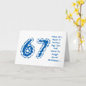 Carte L'amusement, le soixante-septième anniversaire, (Fleur jaune)