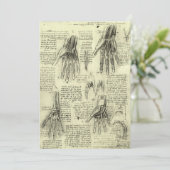 Carte L'anatomie de la main humaine de Léonard de Vinci (Debout devant)