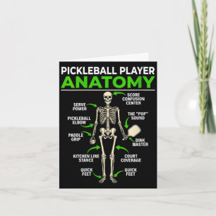 Carte l'anatomie féminine de joueur de pickleball drôle