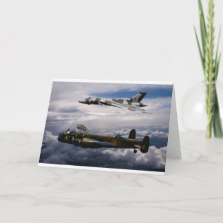 Carte Lancaster et Vulcan XH558