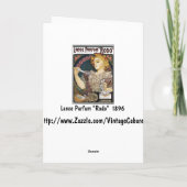 Carte : Lance Parfum "Rodo " d'Alphonse Mucha- (Dos)