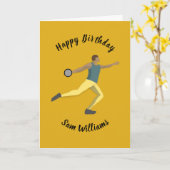 Carte Lancement de Discus (Fleur jaune)