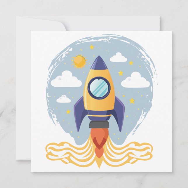 Carte Lancement de fusée (Devant)