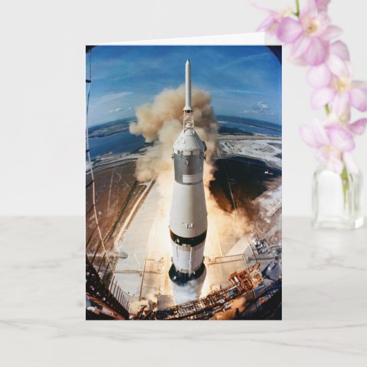 Carte Lancement de la fusée Apollo Saturn V vers la Lune (Orchidée)