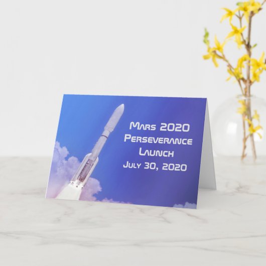 Carte Lancement de la persévérance Mars 2020 (Fleur jaune)