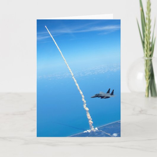 Carte Lancement final de navette spatiale l'Atlantide - (Devant)