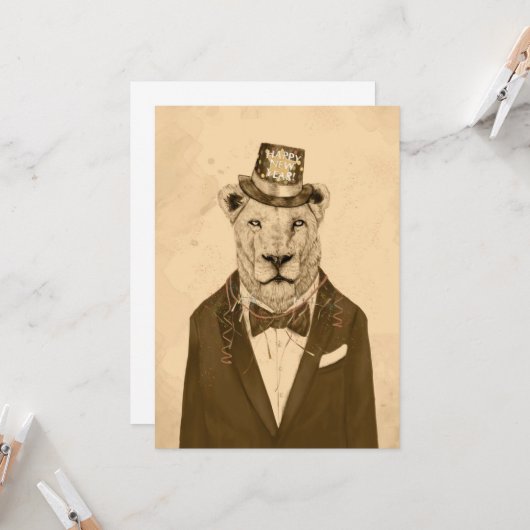 Carte Lancer cette fête (Devant/Arrière en situation)