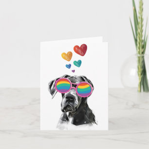 Carte Lancer danois avec coeurs Tapis de la Saint-Valent