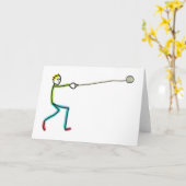 Carte Lancer du marteau Stickman (Fleur jaune)
