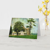 Carte L'ancienne ferme de l'Iowa rural (Fleur jaune)