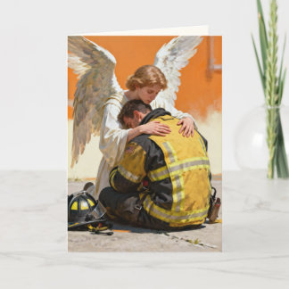 Carte "L'ange qui connaissait votre courage" Sympathie