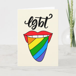 Carte Langue arc-en-ciel LGBT