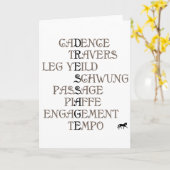Carte Langue de dressage (Fleur jaune)