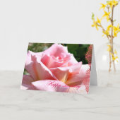 Carte Langue de rose de rose de juin d'anniversaire de (Fleur jaune)