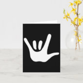 Carte Langue des signes américaine Amour Asl Sensibilisa (Fleur jaune)