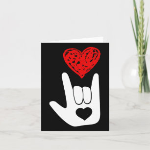 Carte Langue des signes américaine Asl Love Hand Sign As