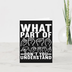 Carte Langue des signes américaine Sensibilisation des s