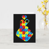 Carte Langue des signes coréenne Amour Langue des signes (Fleur jaune)