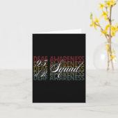 Carte Langue des signes de la 95 Db Squad Sensibilisatio (Fleur jaune)