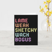 Carte Langue des signes Lame Faible ASL Slang Tee Sourde (Fleur jaune)