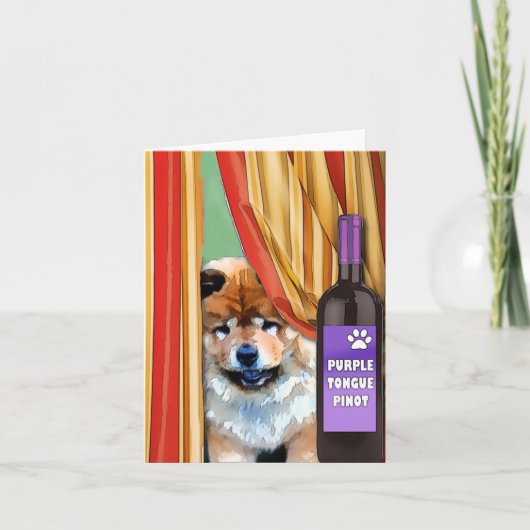 Carte LANGUE POURPRE PINOT par Sandra Miller (Devant)