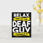 Carte Langue Sensibilisation aux sourds Perte auditive e (Fleur jaune)