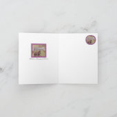 Carte Langue victorienne des Fleurs Violets Foi (Intérieur)