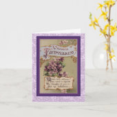 Carte Langue victorienne des Fleurs Violets Foi (Fleur jaune)