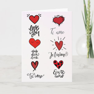 Carte Langues de l'amour