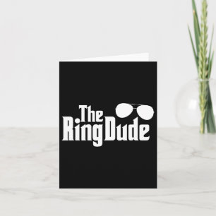 Carte L'anneau Dude Bowtie Bearer Mariage Groom Bes