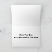 Carte L'anniversaire aussi beau que vous sont (Intérieur)