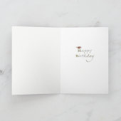 Carte L'anniversaire/bénédictions se développent (Intérieur)