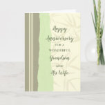 Carte L'anniversaire de Grandson moderne et de sa femme<br><div class="desc">Bonne carte d'anniversaire mariage pour petit-fils et sa femme avec un design moderne,  et vers sentimental.</div>