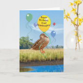 Carte L'anniversaire de l'arrière-petite-fille avec le (Fleur jaune)