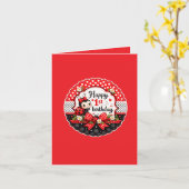 Carte L'anniversaire de Little Ladybug (Fleur jaune)