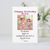 Carte L'anniversaire des mamans (Debout devant)