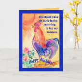 Carte l'anniversaire des mamaw (Fleur jaune)