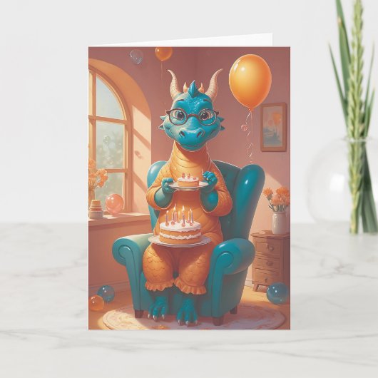 Carte L'anniversaire du dragon (Devant)