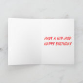 Carte L'anniversaire du lapin de smurf (Intérieur)