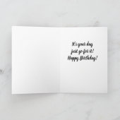 CARTE **L'ANNIVERSAIRE DU SKIEUR ULTIME** (Intérieur)