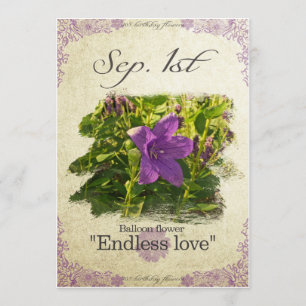 Carte L'anniversaire fleurit le 1er septembre la "fleur