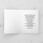 Carte L'anniversaire, l'épouse du pasteur, paix s'est (Intérieur)